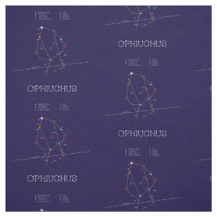 Zodiac Constellation Ophiuchus Fabric