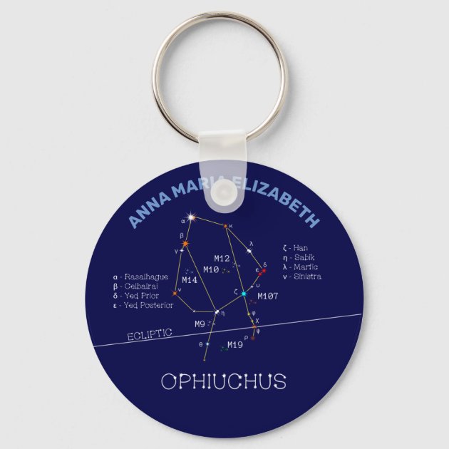 Constellation keychain on sale