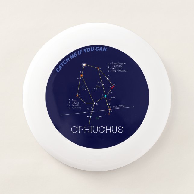 Zodiac Constellation Ophiuchus Wham-O Frisbee (Front)
