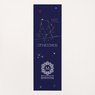 Zodiac Constellation Ophiuchus Yoga Mat
