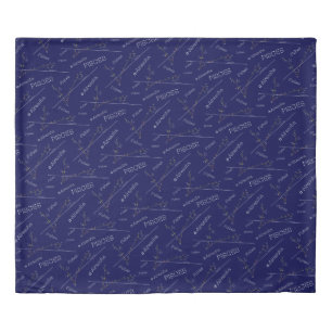 Zodiac Constellation Pisces Duvet Cover