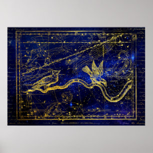 zodiac constellation poster