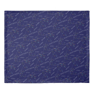 Zodiac Constellation Sagittarius Duvet Cover