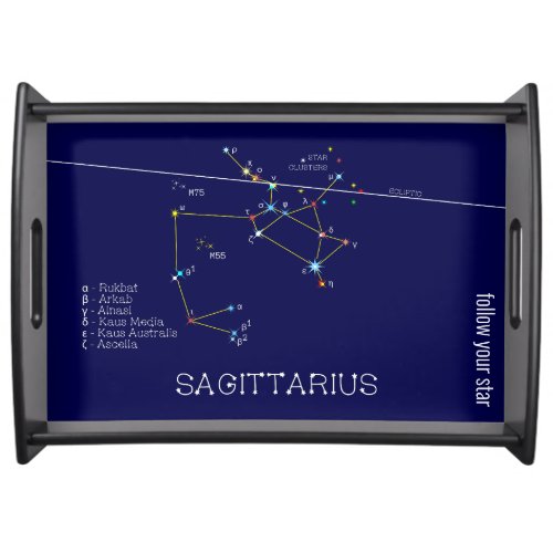 Zodiac Constellation Sagittarius Serving Tray