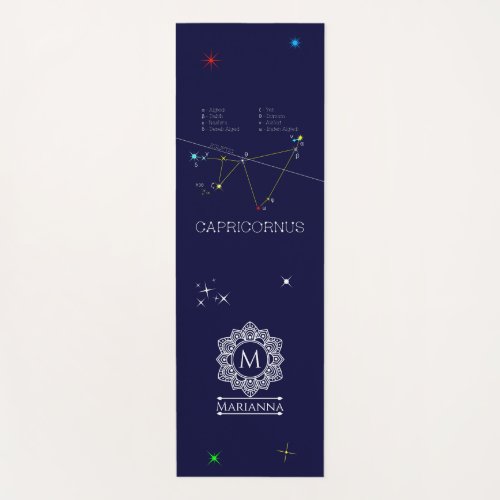 Zodiac Constellation Sagittarius Yoga Mat