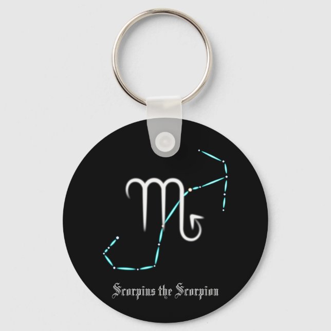 Zodiac Constellation Scorpio Keychain (Front)