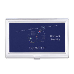 Zodiac Constellation Scorpius Business Card Case