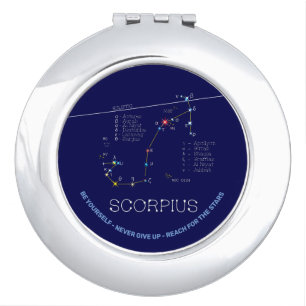 Zodiac Constellation Scorpius Compact Mirror
