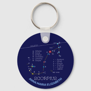 Zodiac Constellation Scorpius Keychain