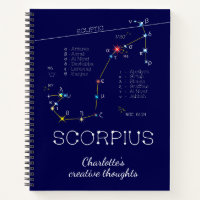 Zodiac Constellation Scorpius Notebook
