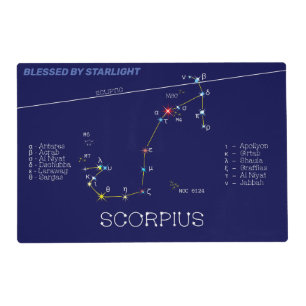 Zodiac Constellation Scorpius Placemat
