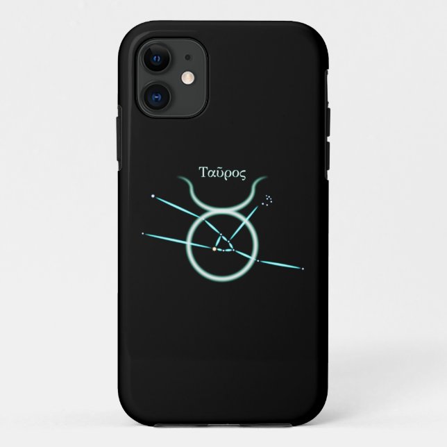 Zodiac Constellation Taurus Case-Mate iPhone Case (Back)