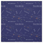 Zodiac Constellation Taurus Fabric