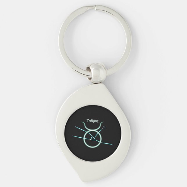 Zodiac Constellation Taurus Keychain (Front)