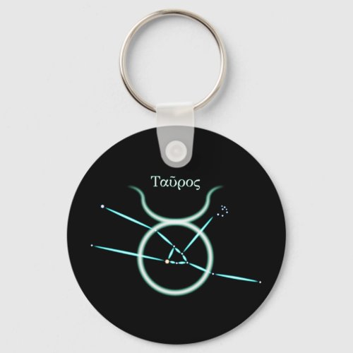 Zodiac Constellation Taurus Keychain