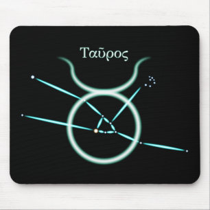 Zodiac Constellation Taurus Mouse Pad