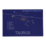 Zodiac Constellation Taurus Placemat