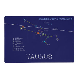 Zodiac Constellation Taurus Placemat