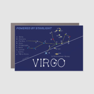 Zodiac Constellation Virgo Car Magnet