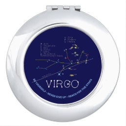 Zodiac Constellation Virgo Compact Mirror