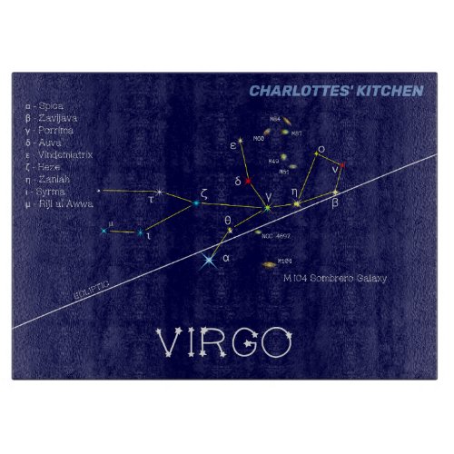 Zodiac Constellation Virgo Cutting Board