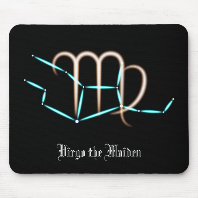 Zodiac Constellation Virgo Mouse Pad (Front)
