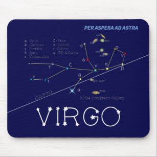 Zodiac Constellation Virgo Mouse Pad