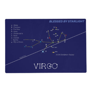 Zodiac Constellation Virgo Placemat