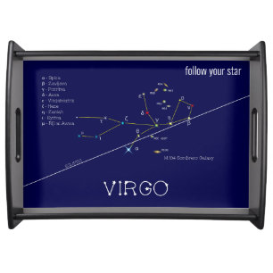 Zodiac Constellation Virgo Serving Tray