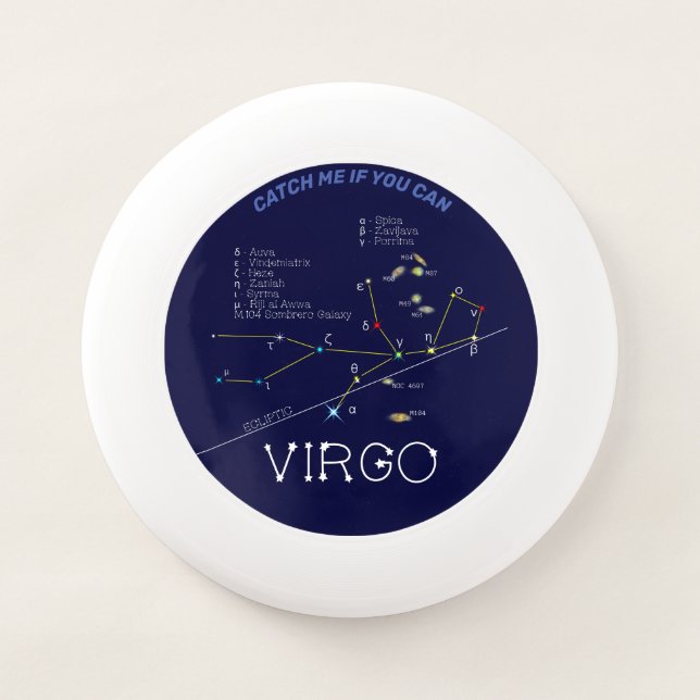 Zodiac Constellation Virgo Wham-O Frisbee (Front)