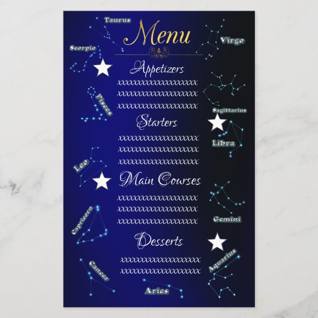 Zodiac constellations (Front)