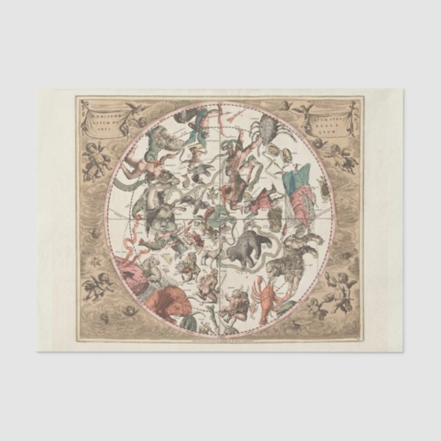 Zodiac Constellations 23 Tissue Paper (Front)