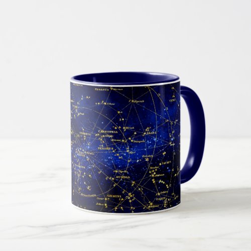 Zodiac Constellations Galaxy Mug