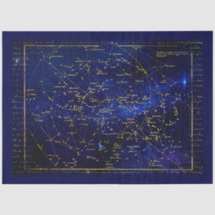 Zodiac Constellations Galaxy Tissue Paper