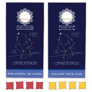 Zodiac Constellations Ophiuchus Cornhole Set