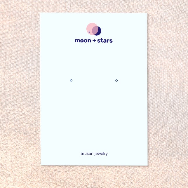 Zodiac Crescent Moon Earring Jewelry Display Business Card (Creator Uploaded)
