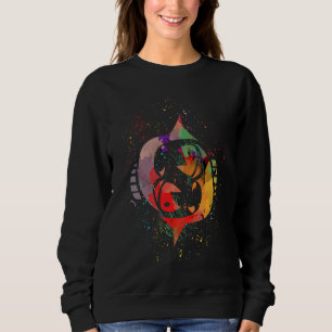 Zodiac for Pisces Fish Artwork Horoscope Astrolog Sweatshirt