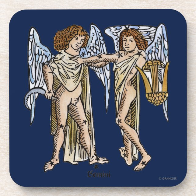 Zodiac: Gemini, 1482 Beverage Coaster (Front)