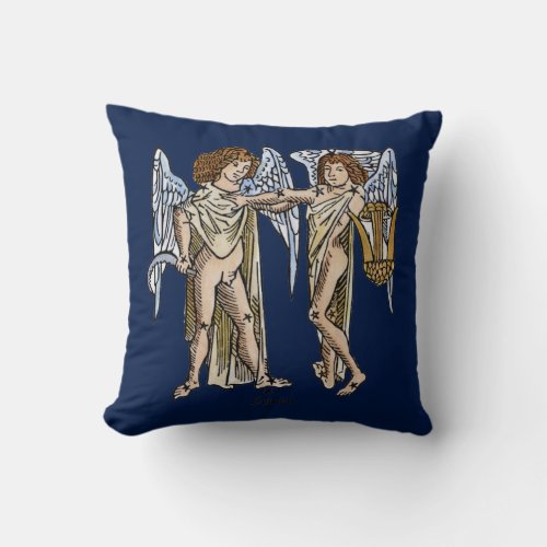 Zodiac Gemini 1482 Throw Pillow