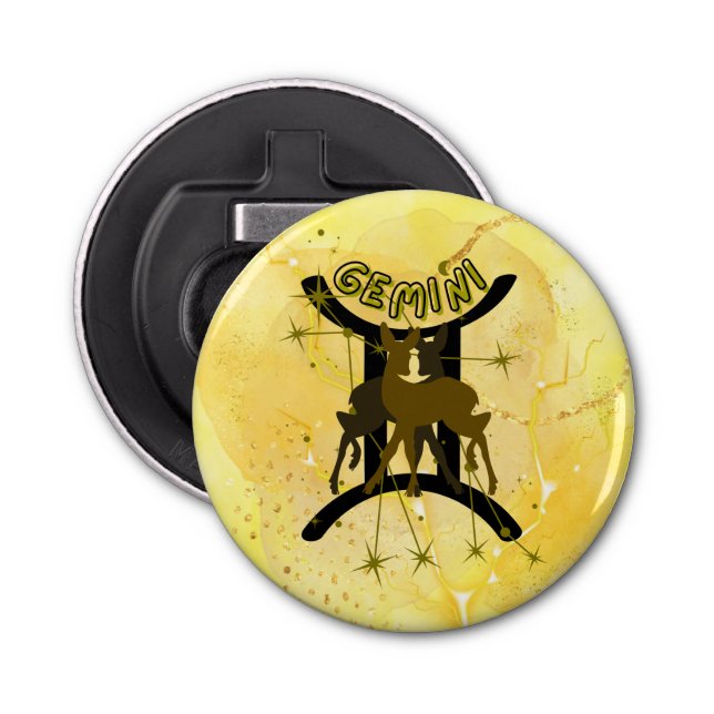 Zodiac Gemini Bottle Opener (Front)