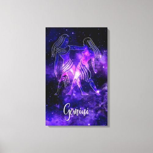 Zodiac  Gemini Canvas Print