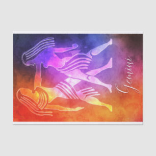 Zodiac : Gemini Colorful Candy Colors Tissue Paper