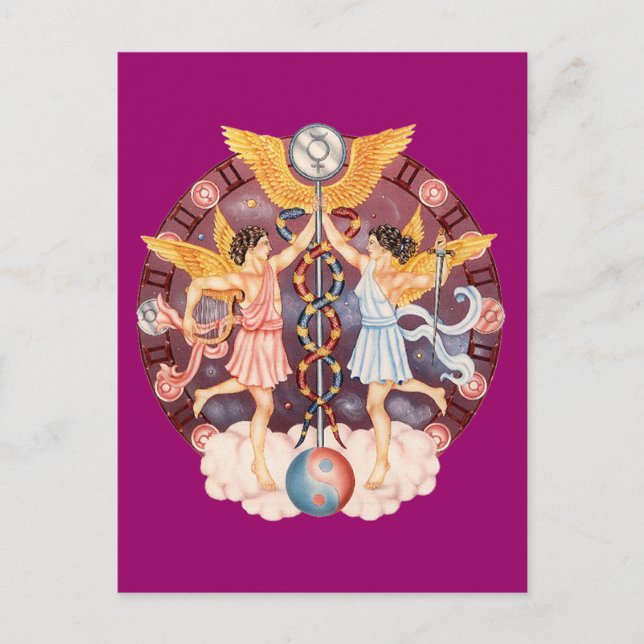 Zodiac Gemini - Customize it! Postcard (Front)