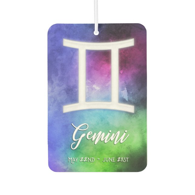 Zodiac : Gemini Dates Air Freshener (Front)