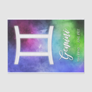 Zodiac : Gemini Dates Tissue Paper