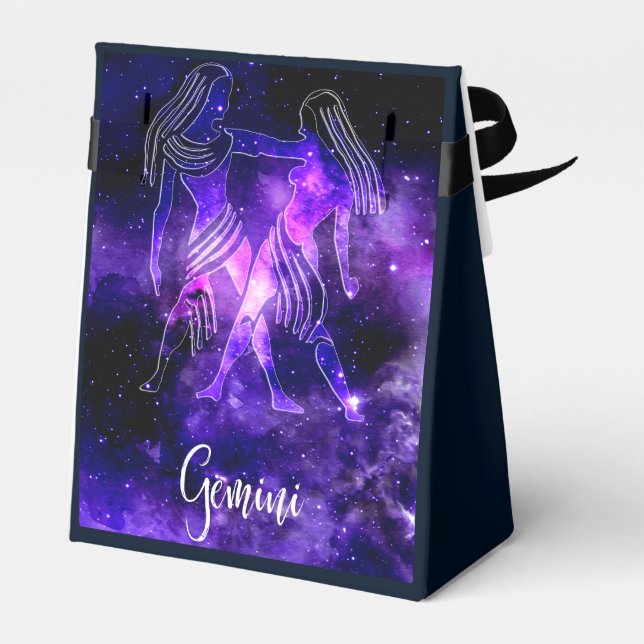 Zodiac : Gemini Favor Boxes (Back Side)