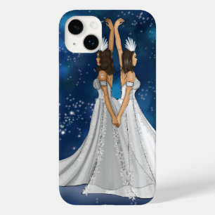 Zodiac Gemini Goddess in Blue Celestial Space Case-Mate iPhone 14 Plus Case