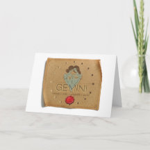 Zodiac - Gemini - Greeting Card
