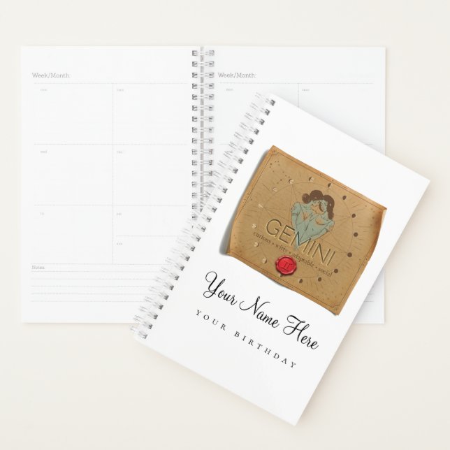 Zodiac - Gemini - Personalized Day Planner (Display)