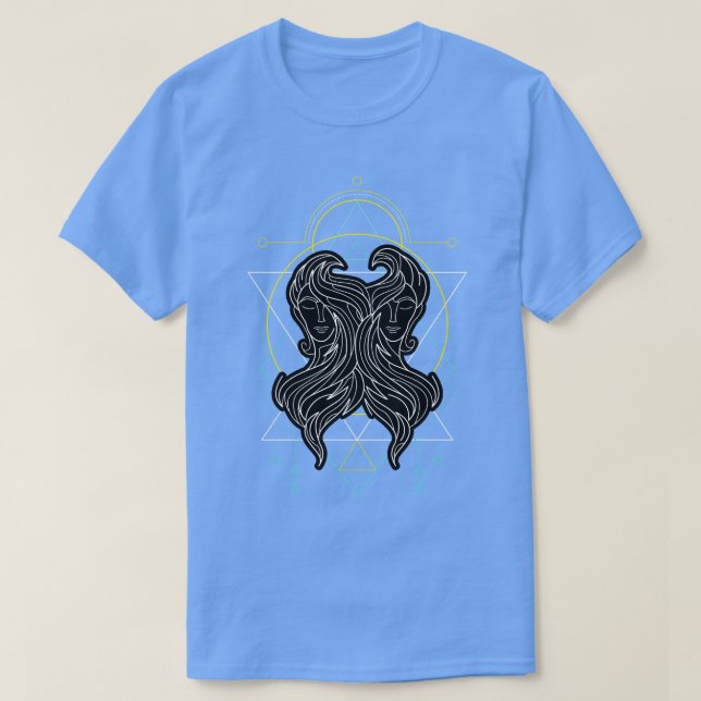 Zodiac Gemini T-Shirt (Design Front)